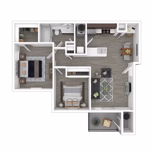 Unit AUCMJL 02-2033 floor plan